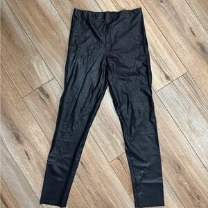 Lulu's Black Faux Leather Pants
